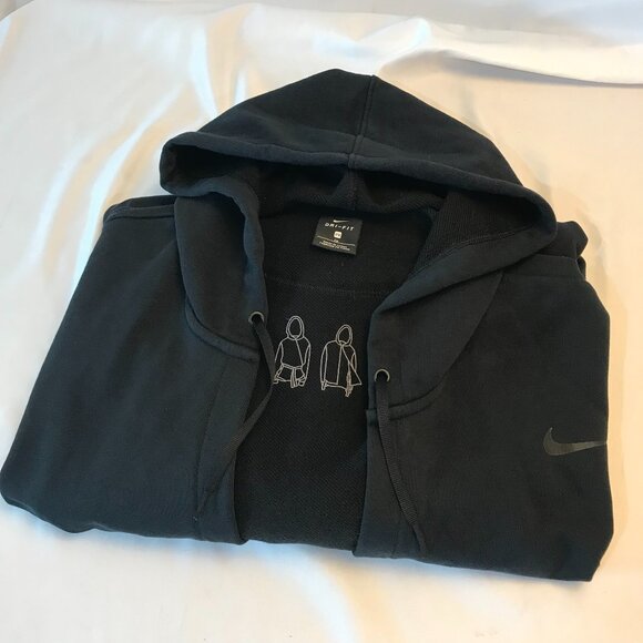 Nike Women's Dri Fit Training Jacket Hoodie Size 2XL Black AA9710 Asian Style - Picture 2 of 14